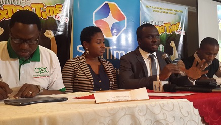 (L-r): Nicholas Utsalo, senior public relations officer, Consumer Protection Council, Lagos Office, Ihuoma Godspower-Omenazu, account manager, Cutler Communications, Irete Anetor, public relations manager and Habbeb Somoye, brand manager, both from NTA-Star Network, during a press conference to announce commencement of StartTimes ExtraTime Promo held in Lagos recently.